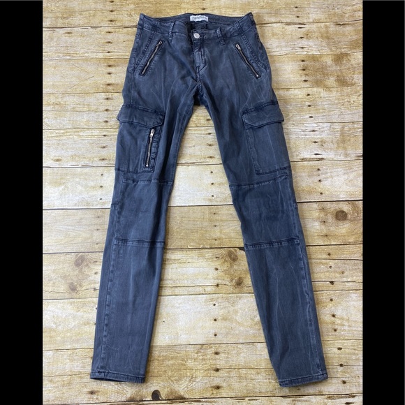 Zara woman premium denim collection cargo jeans